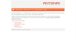 Desktop Screenshot of antona.sk